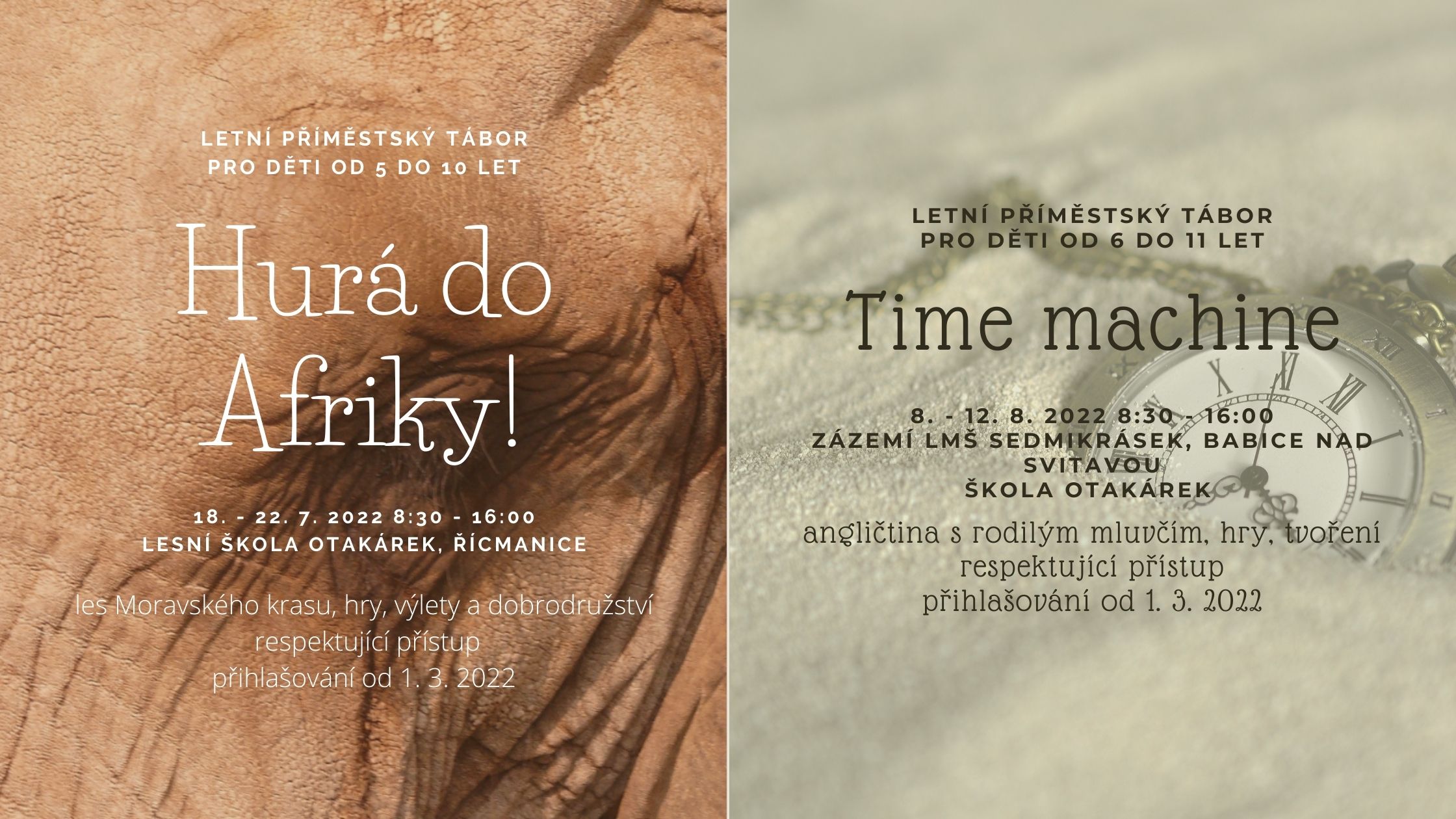 Příměstské tábory 2022