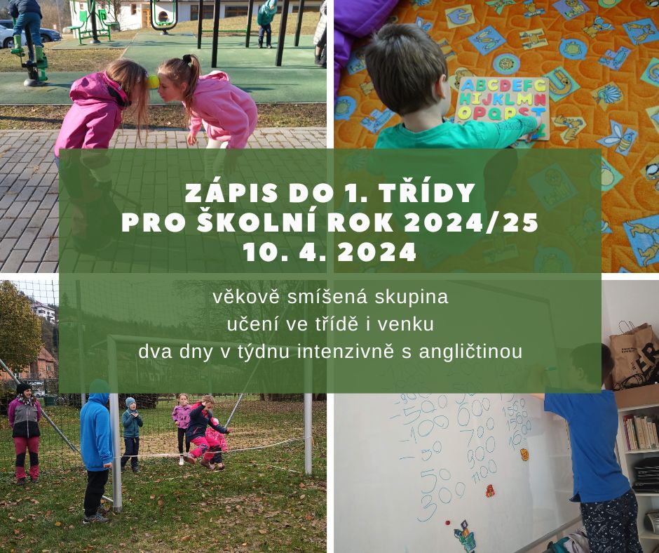 Zápis do 1. třídy pro školní rok 2024/2025